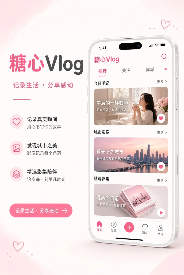 糖心Vlog APP：把影集与便笺放进口袋里